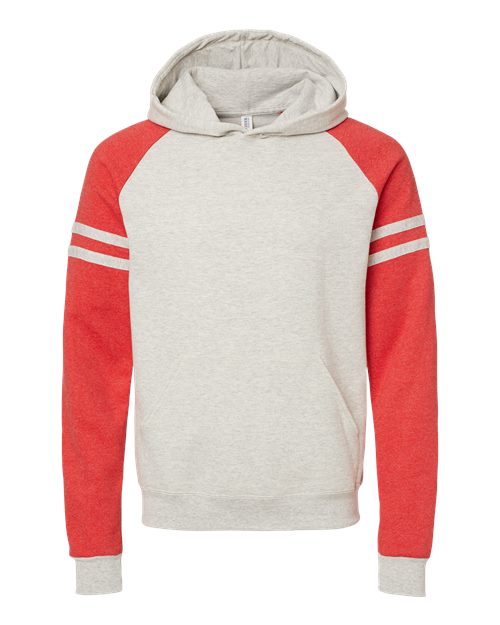JERZEES Unisex Nublend Varsity Colorblocked Raglan Hooded Sweatshirt
