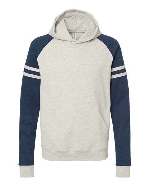 JERZEES Unisex Nublend Varsity Colorblocked Raglan Hooded Sweatshirt