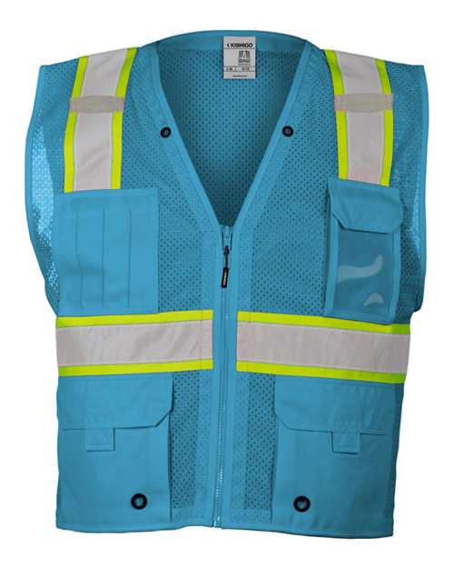Kishigo Unisex EV Series Enhanced Visibility Multi-Pocket Mesh Vest
