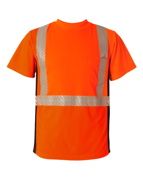 Kishigo Unisex Premium Black Series Breathable Tape Class 2 T-Shirt