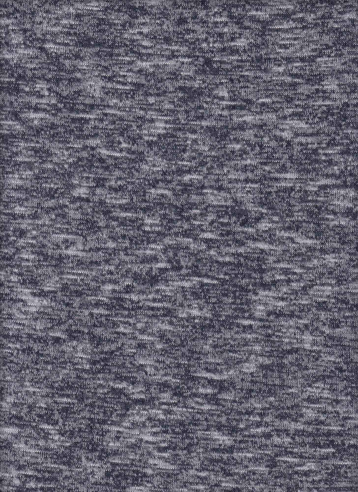 1 Yard Sweater Melange Brushed Solid Knit Fabric, 58/60'' Wide Rayon Polyester Spandex Blend
