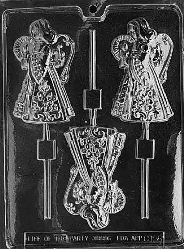 Large Angel Lolly Chocolate Mold - LPC158