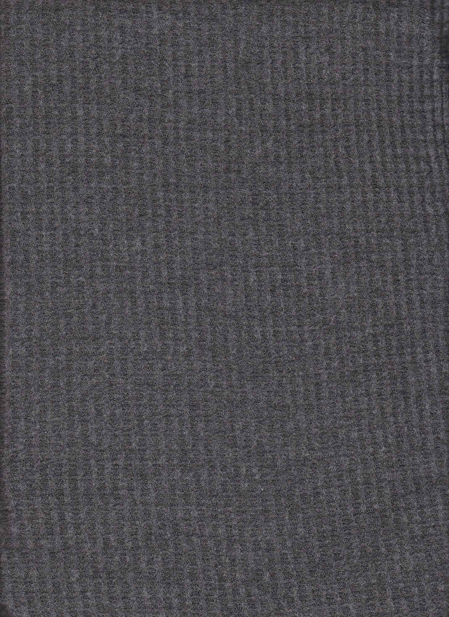 1 Yard Waffle Brushed Solid Fabric, 58/60'' Wide Polyester Rayon Spandex Blend