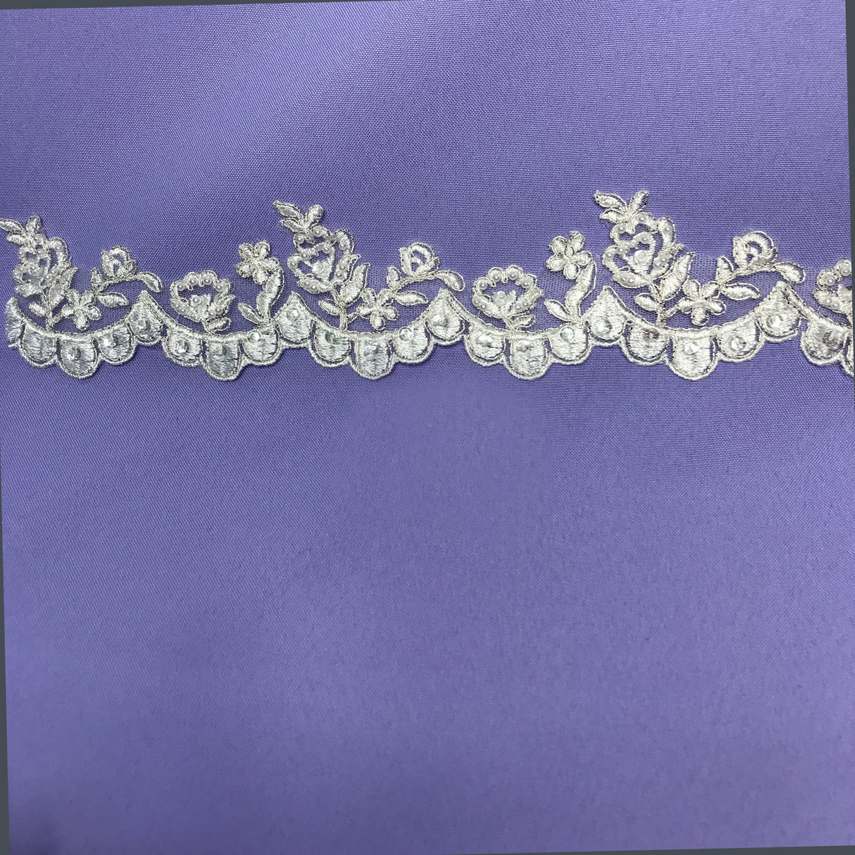 Beaded Floral Lace Trimming
