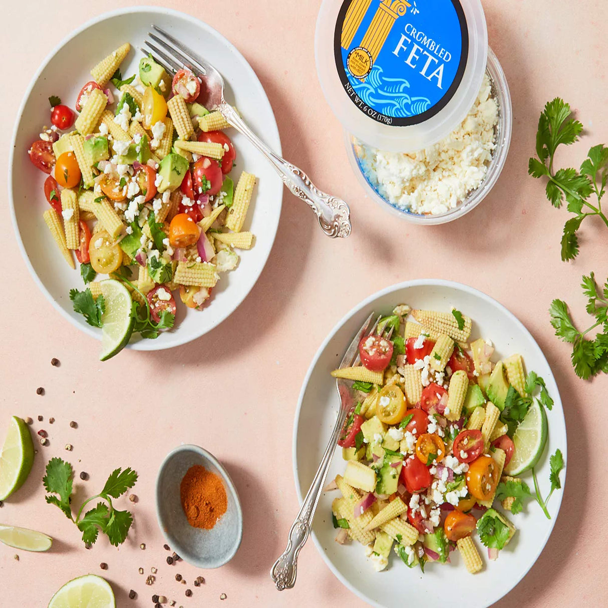 Crumbled Feta Cheese Tangy Mediterranean Style Cow Milk Cheese Crumbles for Salads and Cooking