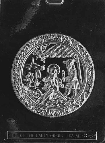 Nativity Scene Plaque Chocolate Mold