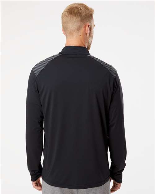 Men's Shoulder Stripe Quarter-Zip Pullover