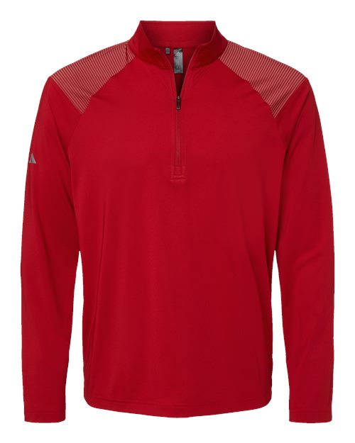 Adidas Men's Ultimate365 Lightweight Shoulder Stripe Quarter-Zip Pullover