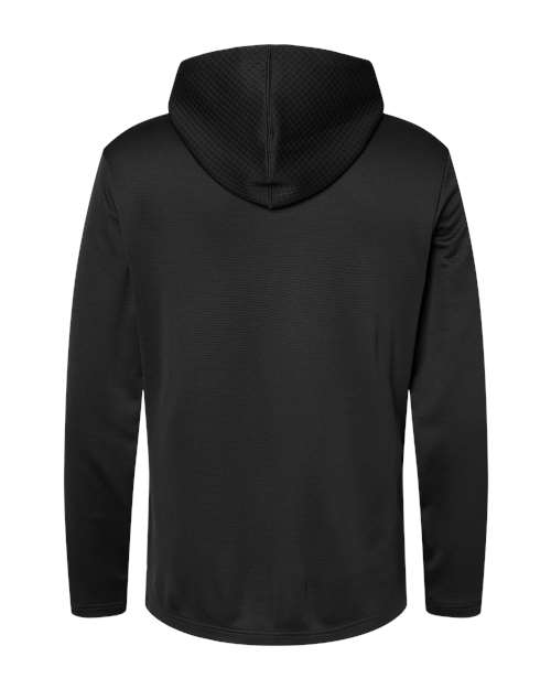 Men's Textured Mixed Media Hooded Sweatshirt