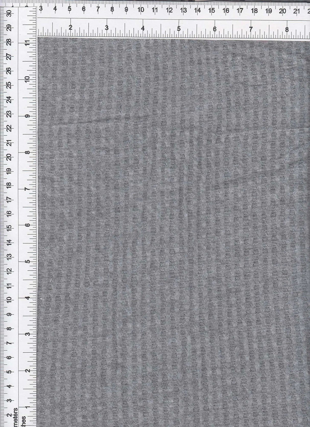 Waffle Brushed Solid Fabric 1 Yard Soft Stretch Textured Knit 58/60" Wide