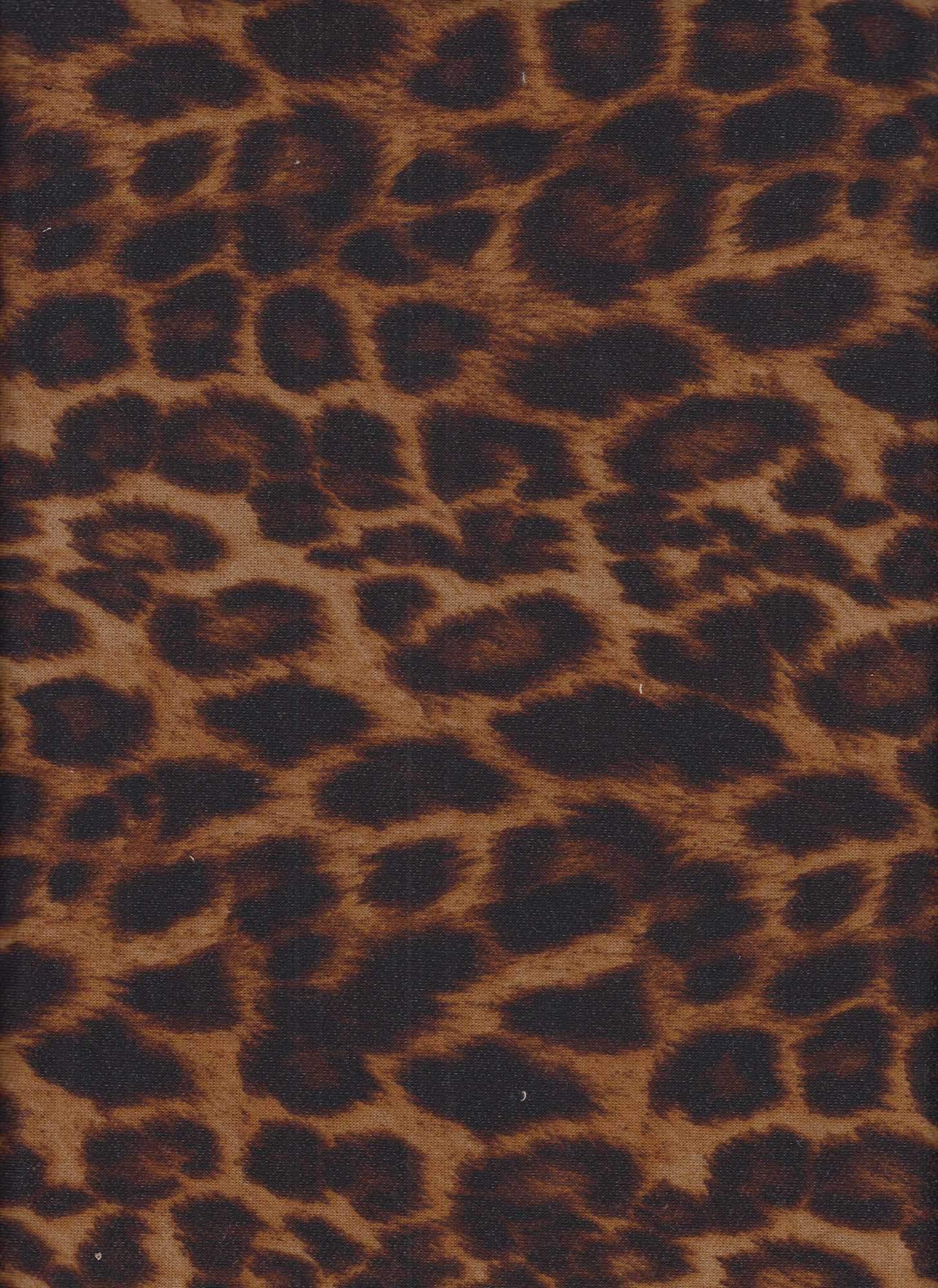 1 Yard French Terry Animal Print Fabric, 58/60'' Wide Polyester Rayon Spandex Blend