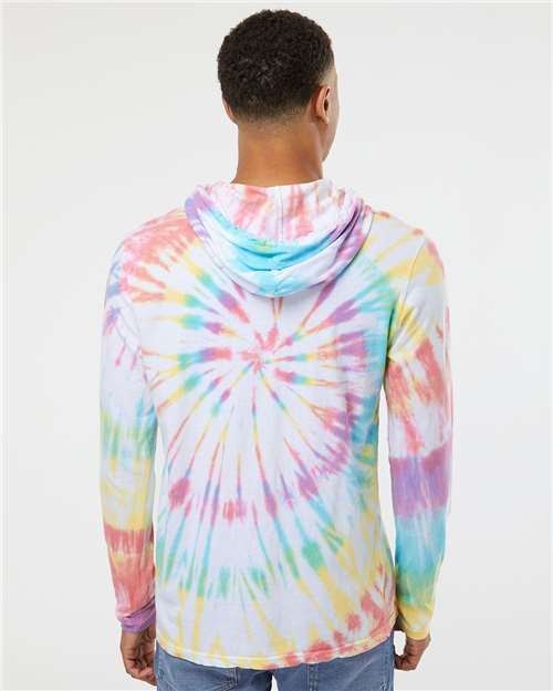 Tie-Dyed Long Sleeve Hooded T-Shirt