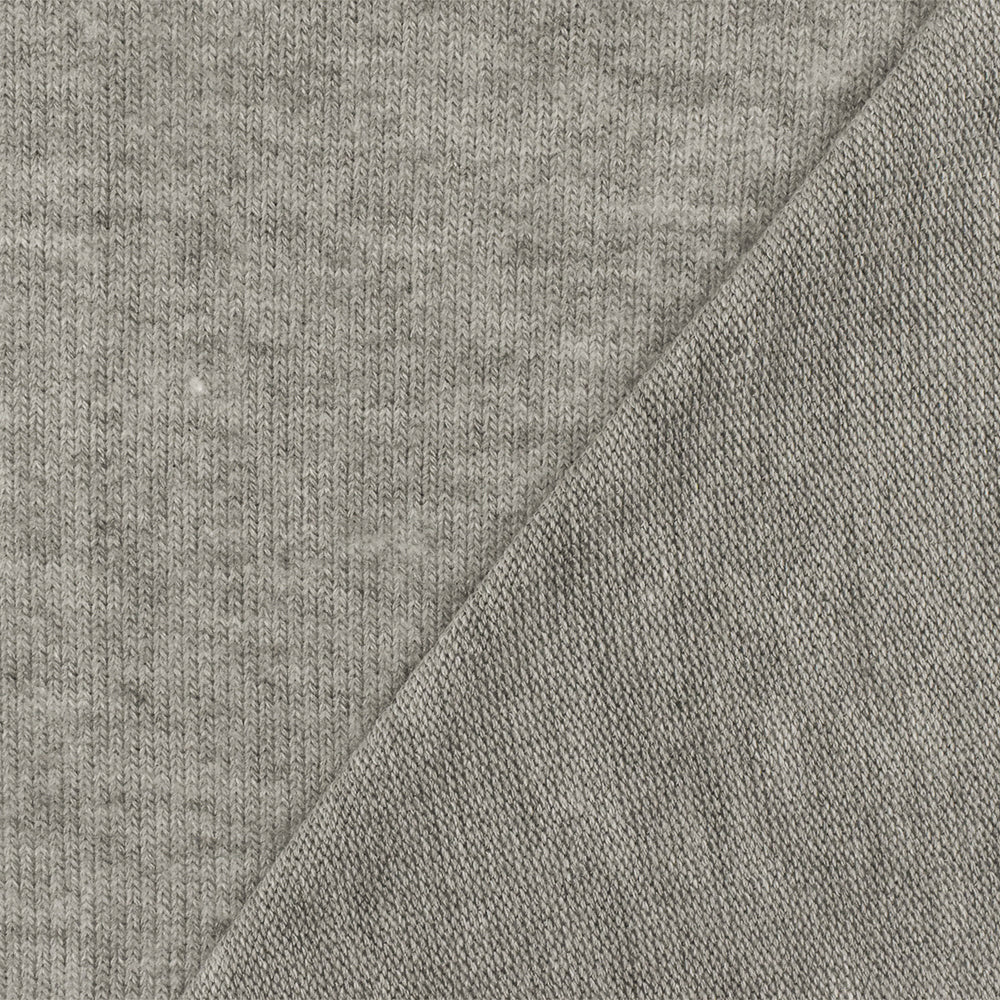 1 Yard Heather Airport Gray Stretch Brushed Jersey Knit Fabric 60 Inches Wide