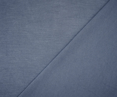 1 Yard Dusty Blue Modal Blend Stretch Jersey Fabric Lightweight Soft Knit 60 Inches Wide