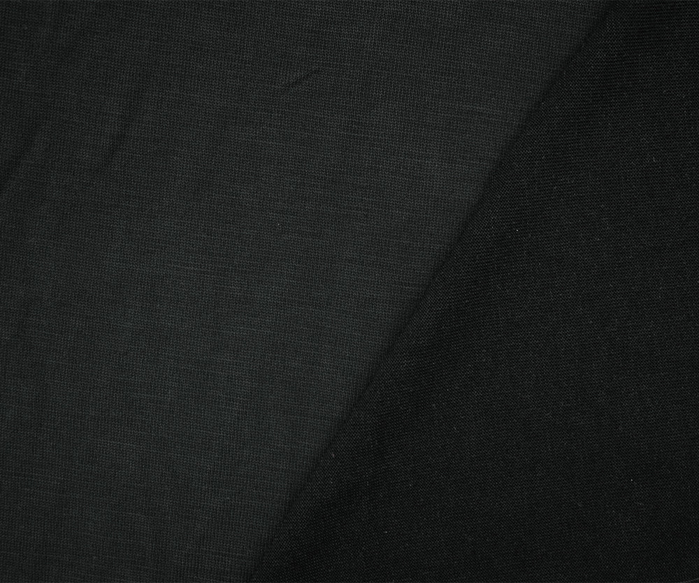 1 Yard Black Washed Modal Polyester Spandex Tissue Jersey Knit Fabric Soft Stretch 60 Inches Width