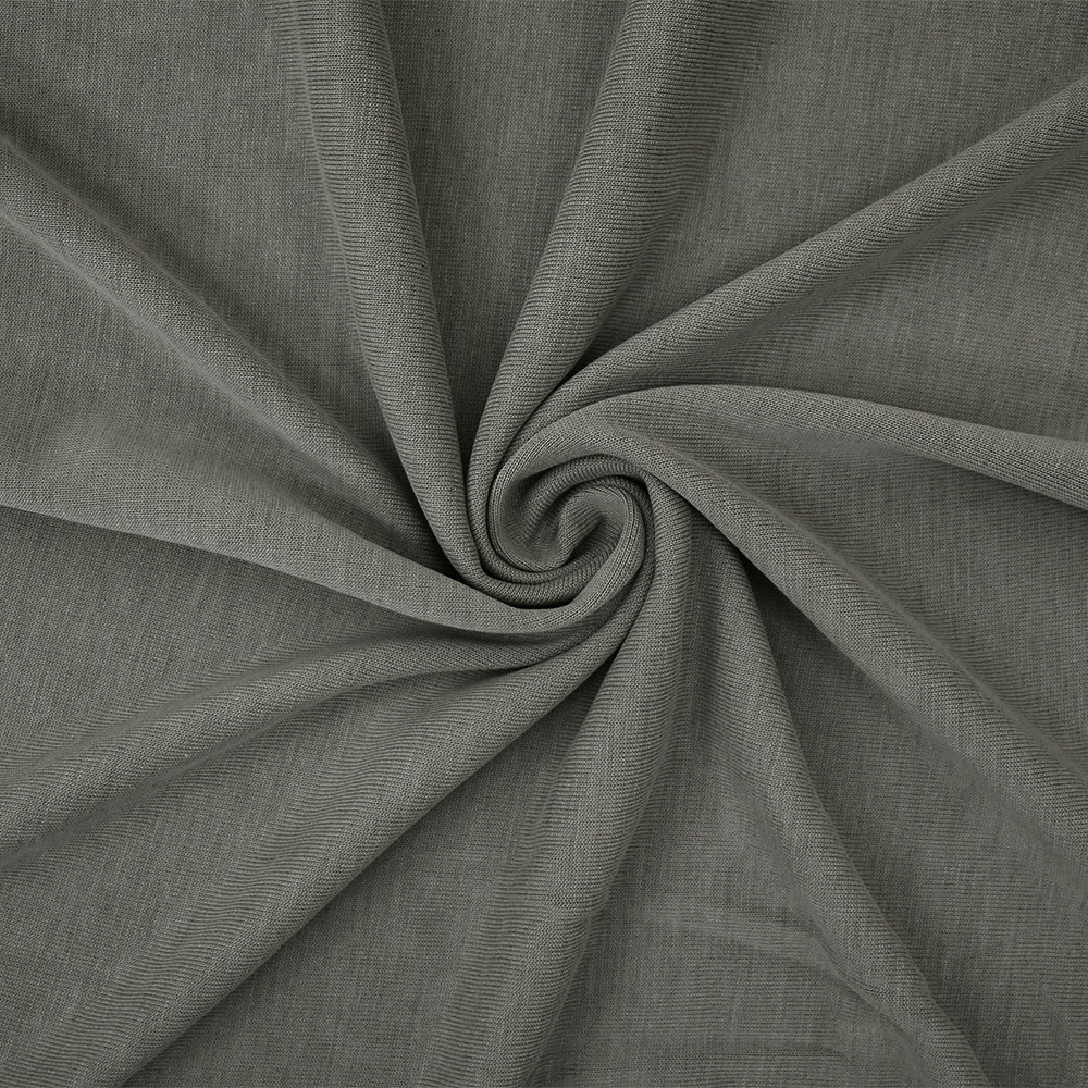1 Yard Gray Washed Modal Polyester Spandex Jersey Knit Fabric Soft Stretch 60 Inches Wide
