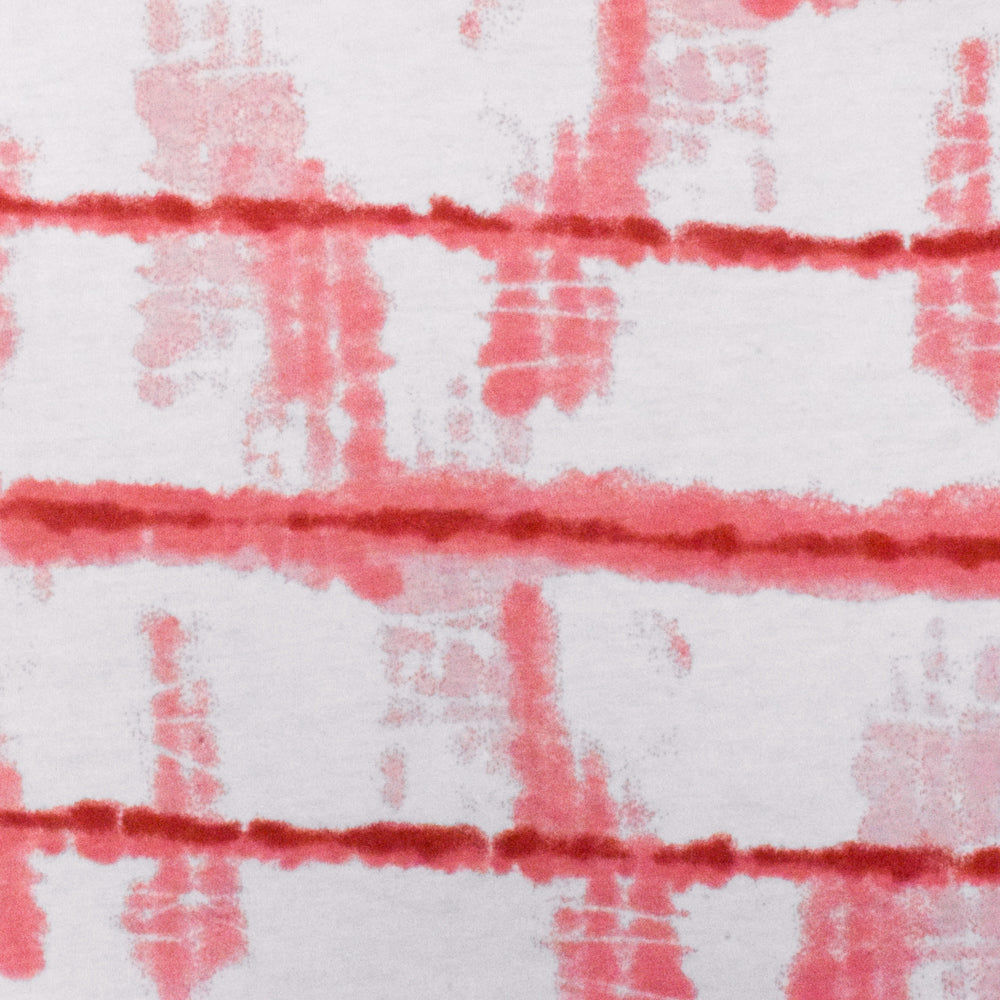 1 Yard Lollipop Pink Tie Dye Jersey Knit Stretch Fabric 60 Inches