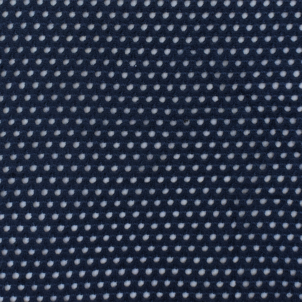 1 Yard Navy Blue Spandex Polyester Athletic Mesh Knit Fabric For Activewear And Dresses 58 Inches Width