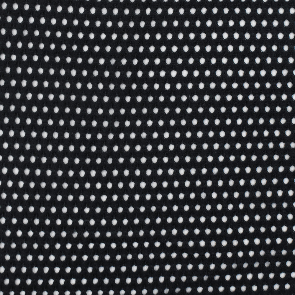 1 Yard Just Black Spandex Poly Rayon Athletic Mesh Knit Fabric For Activewear And Blouses 58 Inches Width