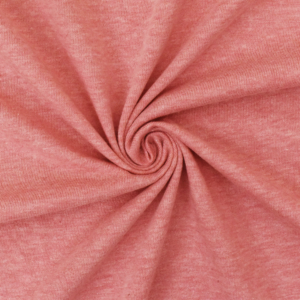 1 Yard Shadow Gray-Multi Heather Stretch Rayon Jersey Knit Fabric 58 Inches