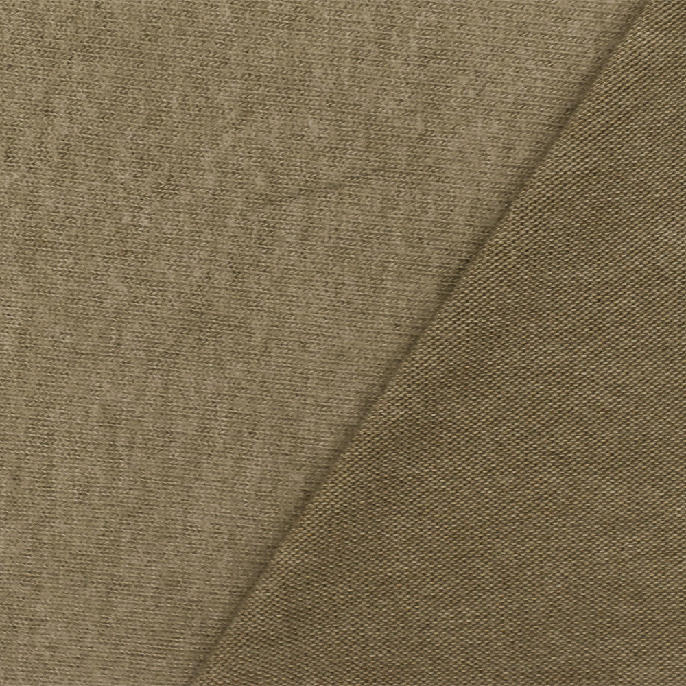 1 Yard Camping Brown Solid Stretch Poly Brushed Jersey Knit Fabric 60 Inches Wide