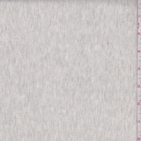 1 Yard Oatmeal Hacci Brushed Knit Fabric Super Soft Lightweight Jersey, 63" Wide