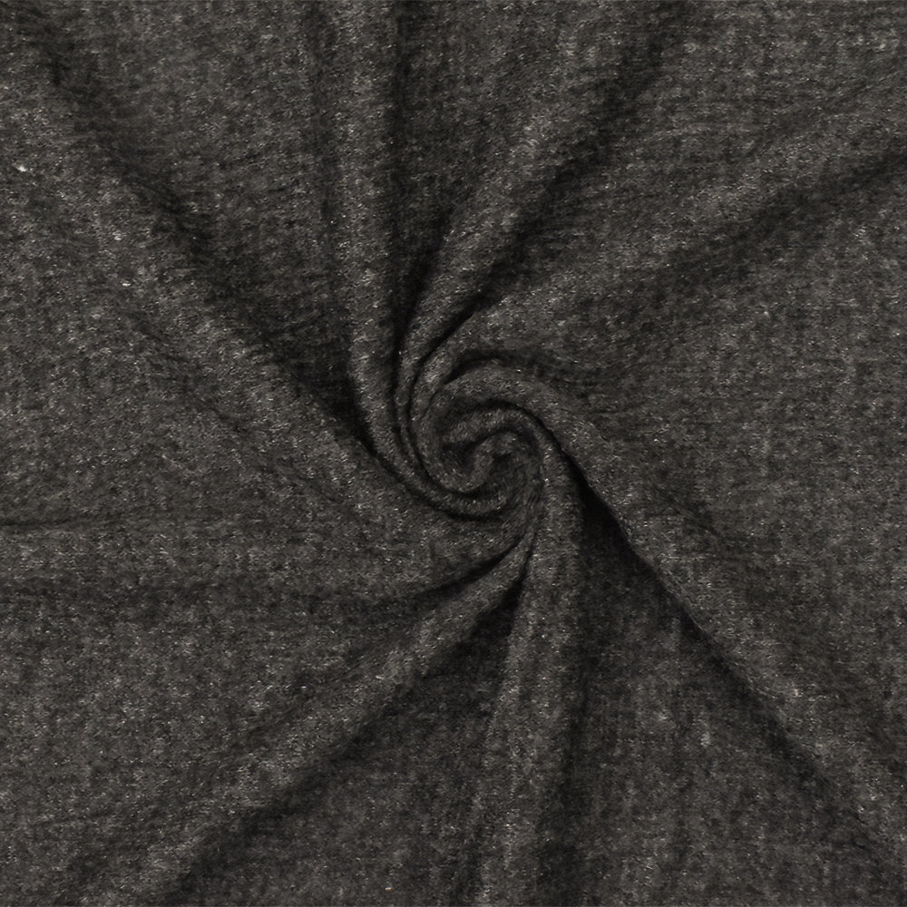 1 Yard Off Black White Crinkled Stripe Stretch Cotton Jersey Knit Fabric 54 Inches