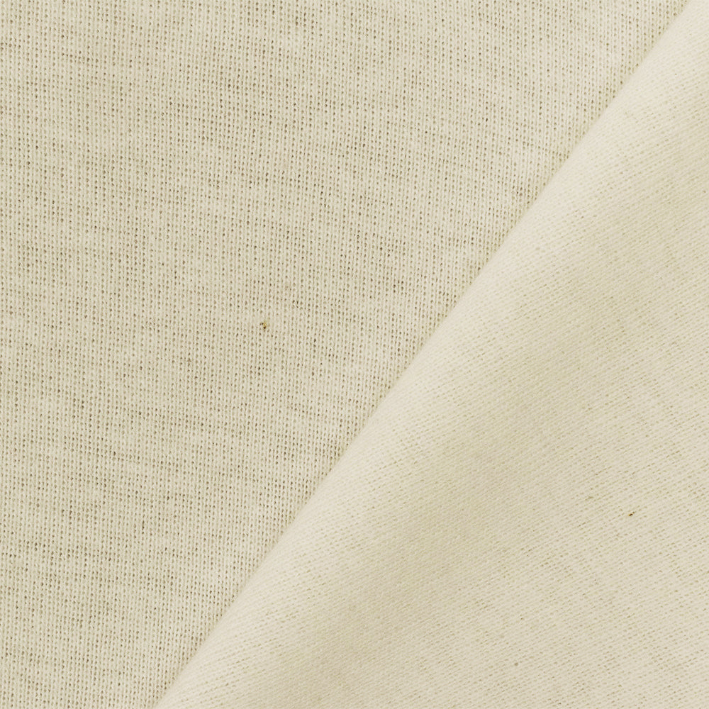 1 Yard Rice Ivory Stretch Cotton Jersey Knit Fabric for Tees Blouses Dresses and Activewear 55 Inches Width