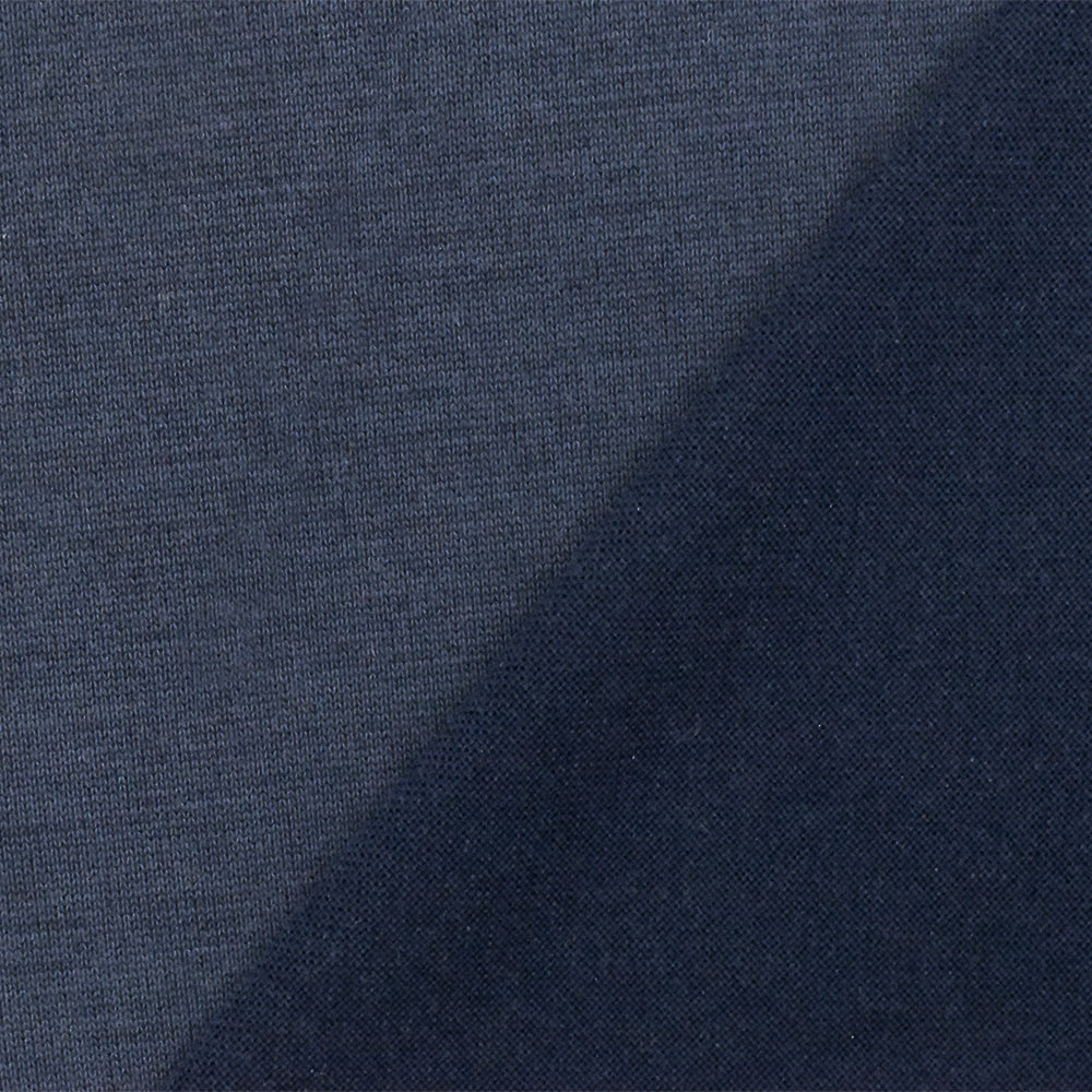 1 Yard Dusty Navy Blue Stretch Polyester Jersey Knit Fabric for Tees Blouses and Dresses 58 Inches Width