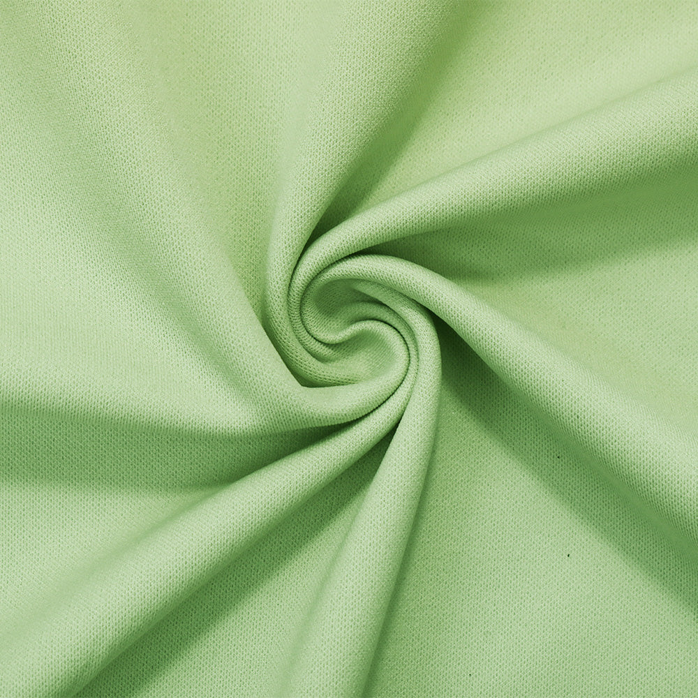1 Yard Light Green Nylon Spandex Solid Double Knit Fabric 58 Inches Width