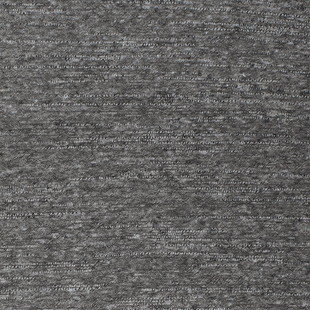 1 Yard Simple Gray & Black Gray Slub Stretch Jersey Knit Fabric, 60 Inches Wide