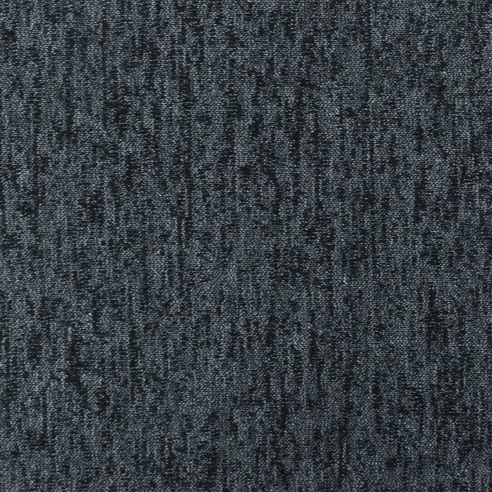 1 Yard Navy Blue, Black & White Jersey Knit Polyester, Cotton Blend, Horizontal Stretch 55" Wide