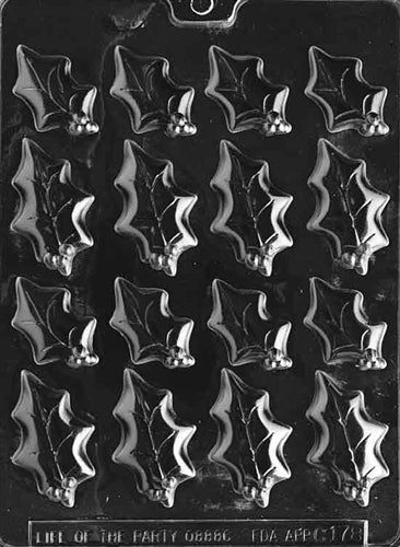 Holly Leaves Chocolate Mold