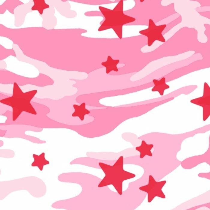 Printed Spandex Camo Star Fabric