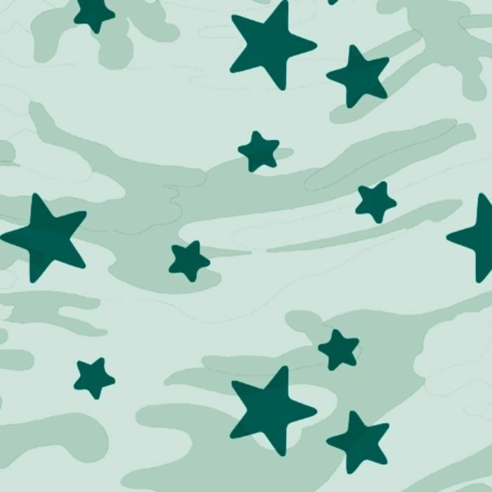 Printed Spandex Camo Star Fabric