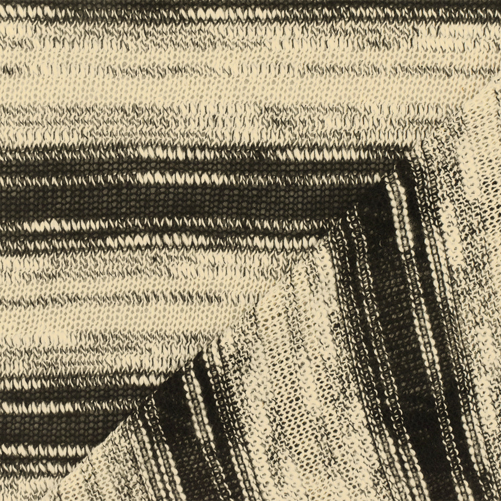 1 Yard Beige & Black Stripe Slub Stretch Jersey Knit Mineral, Soft Matte Fabric for Apparel 53 Inches Wide