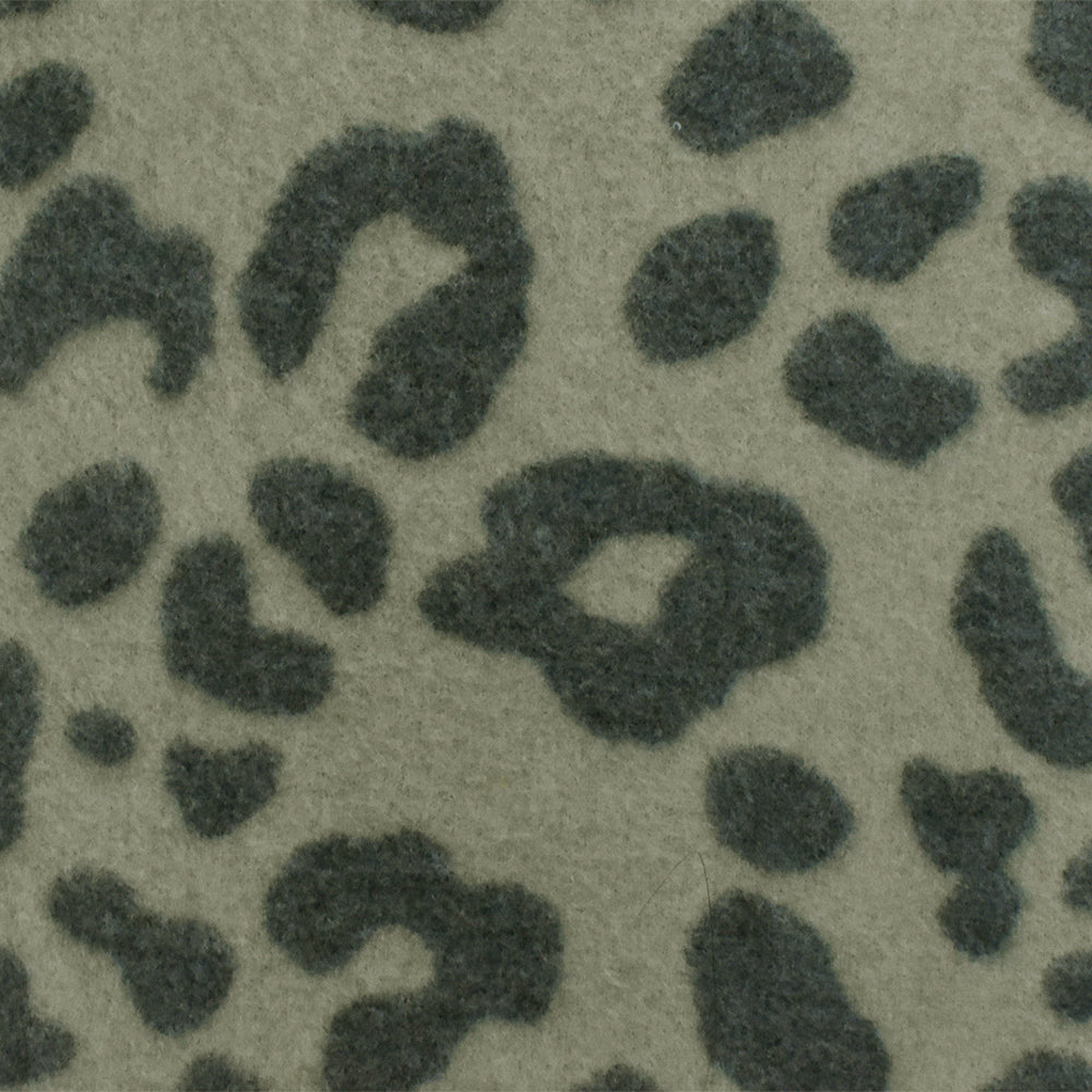 1 Yard Olive Gray Black Cheetah Print Stretch Poly Brushed Jersey Knit Fabric 60 Inches