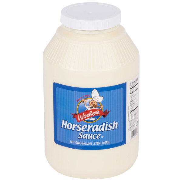 Woeber's 1 Gallon Horseradish Sauce - 4/Case