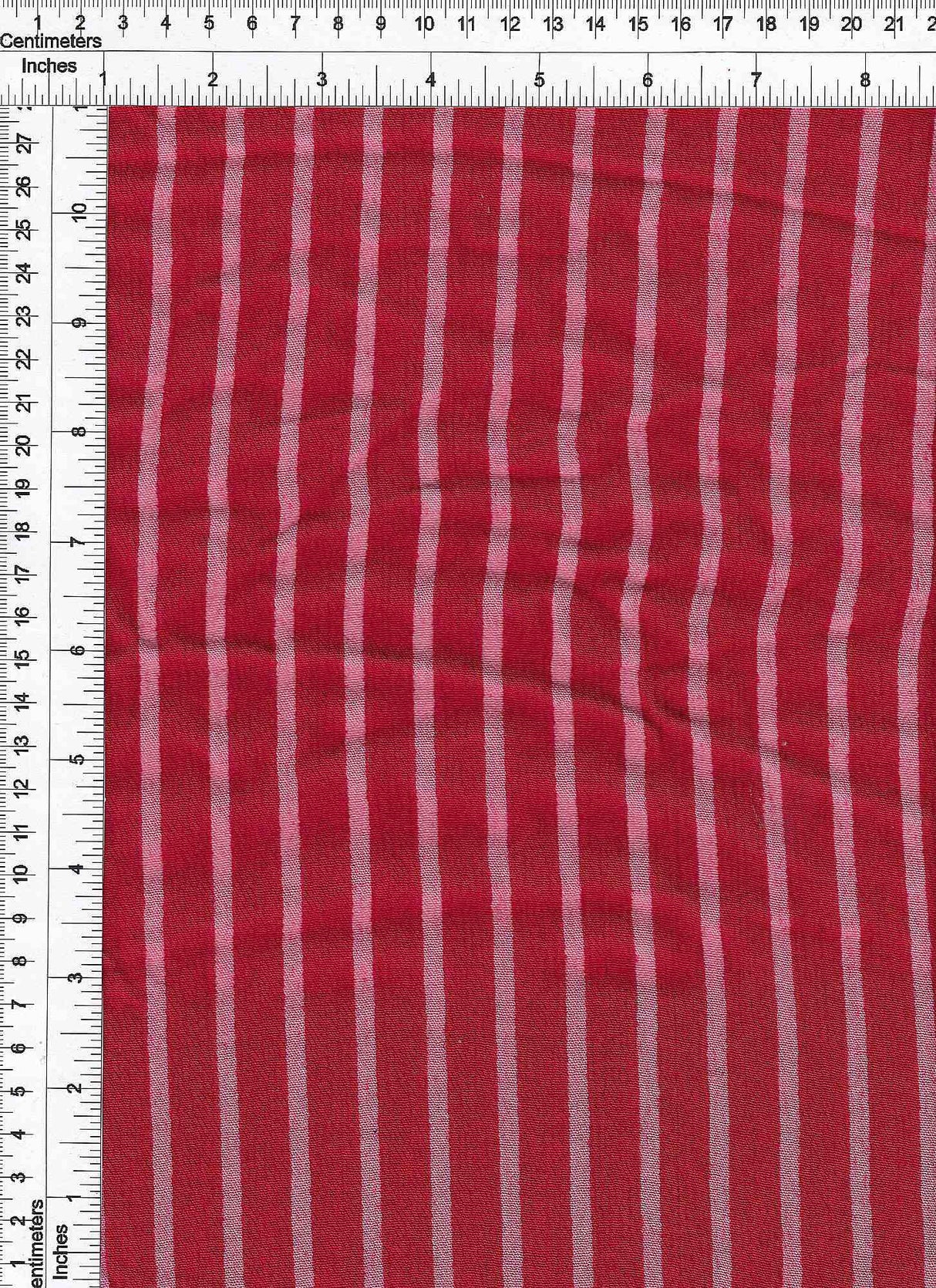 1 Yard Rayon Crepon Wash Vertical Stripe Yarn Dyed Woven Fabric Lightweight 51/52" Width