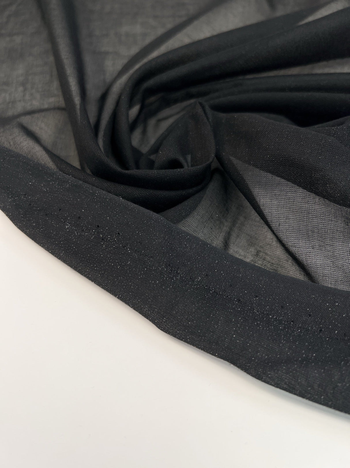 Black Cotton Interlining Fabric