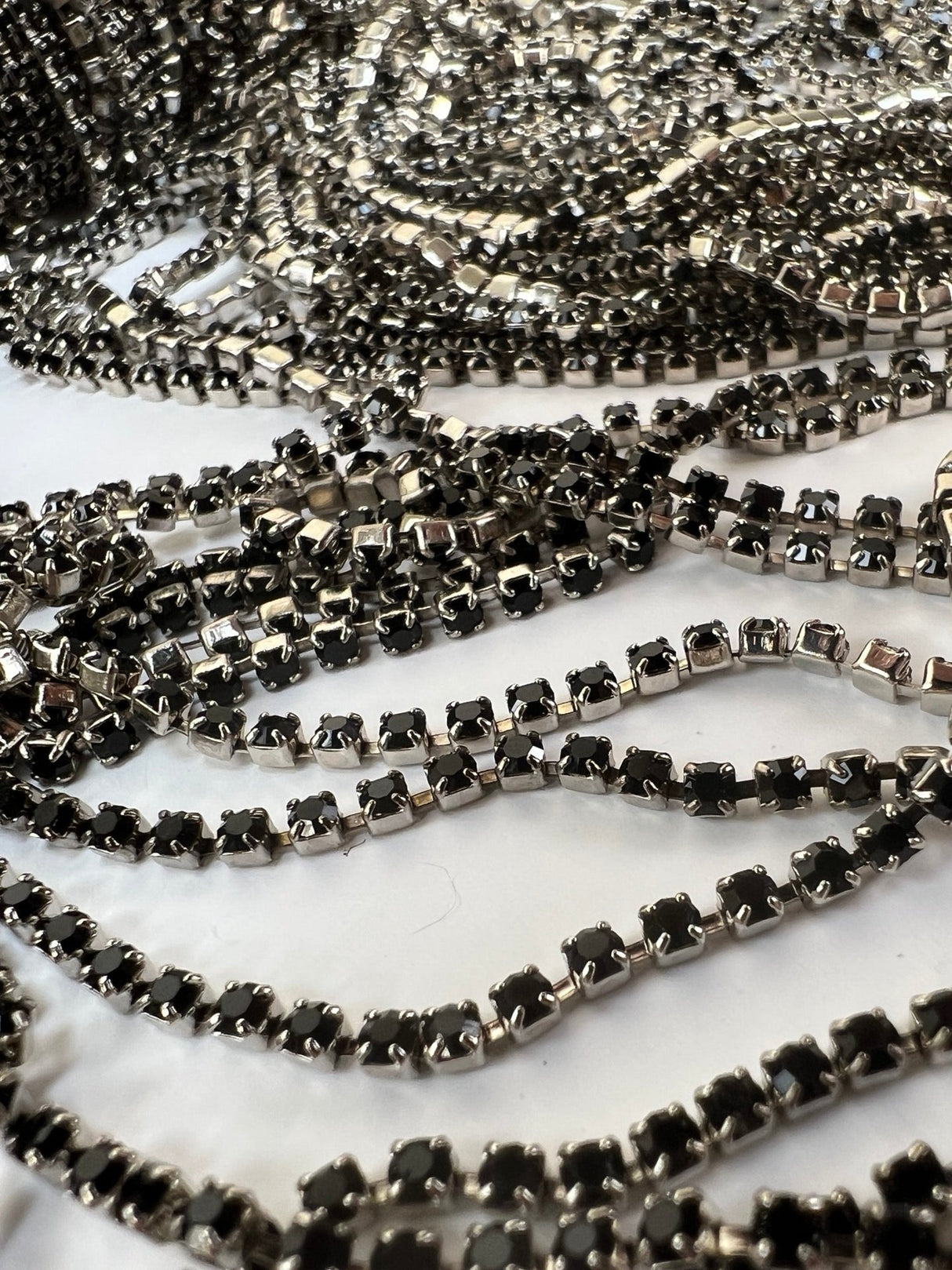 Lurex Silver Black Dense Occasionwear Fabric