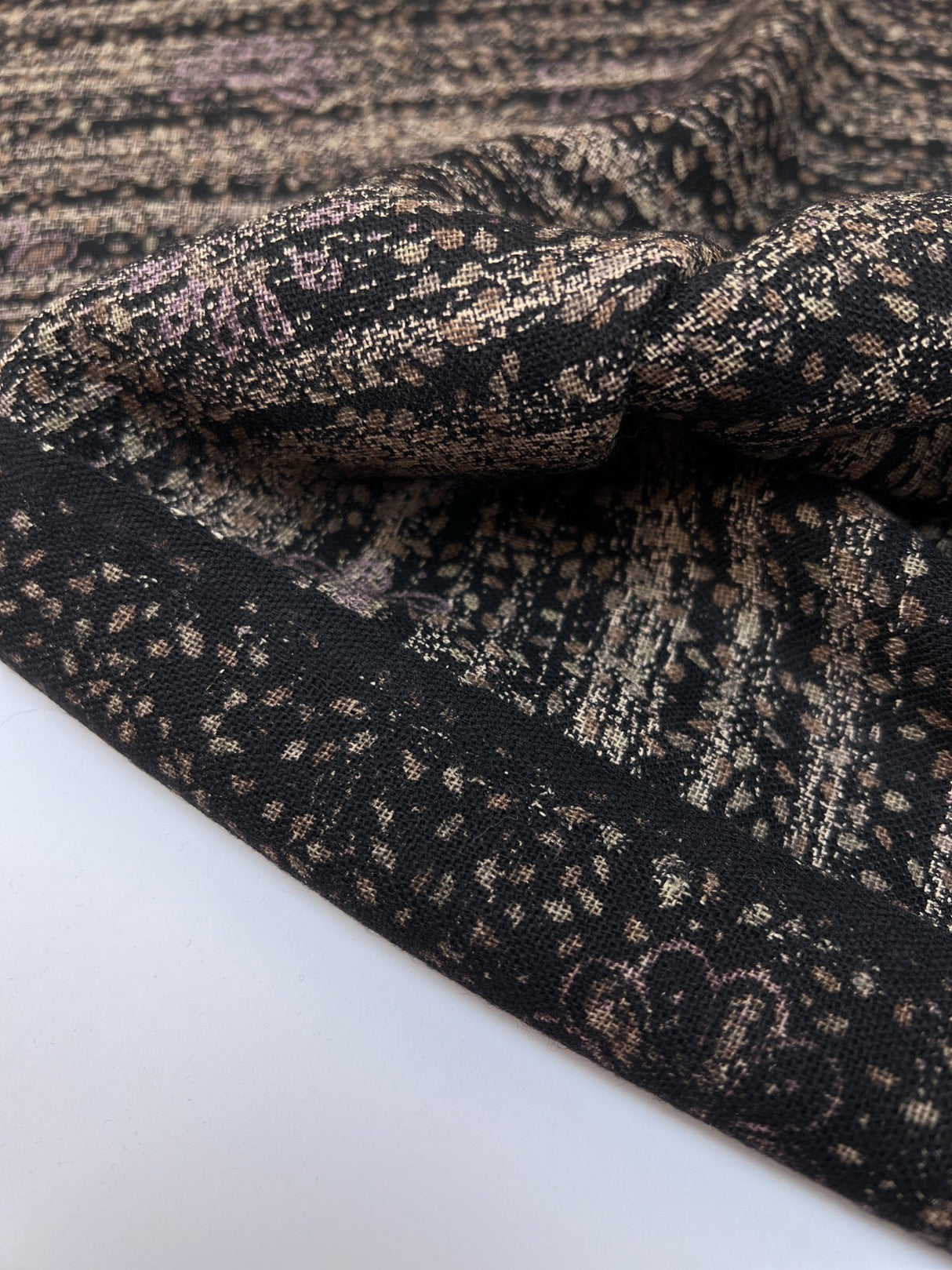 Wool Abstract Printed Fabric