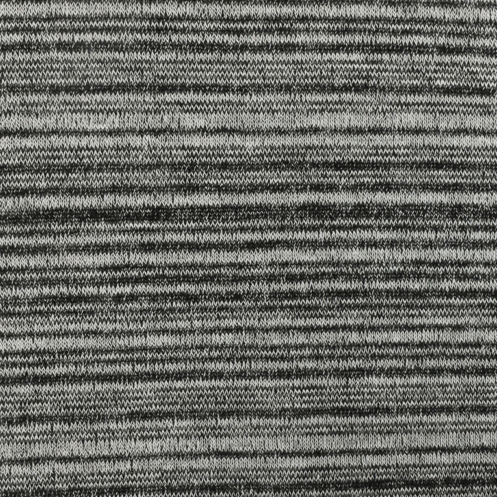 1 Yard Old White & Black Stripe Stretch Jersey Knit Fabric, 57 Inches Wide