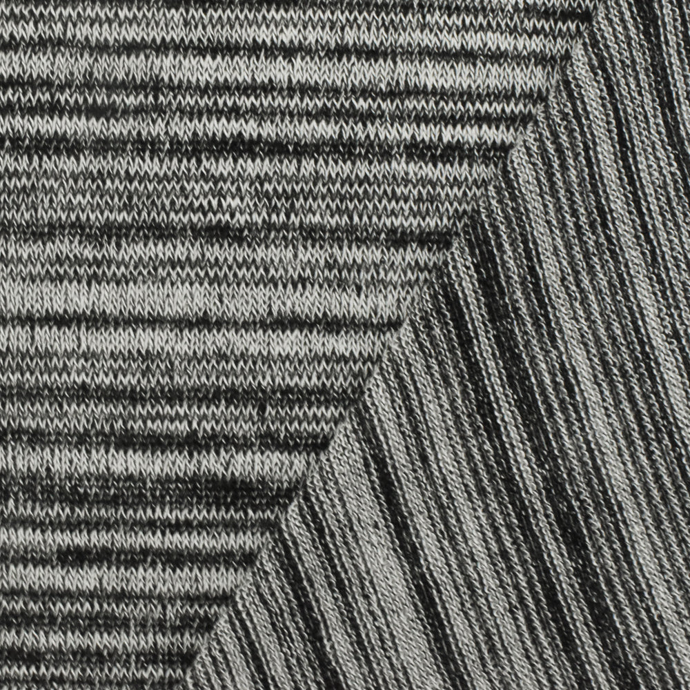 1 Yard Old White & Black Stripe Stretch Jersey Knit Fabric, 57 Inches Wide