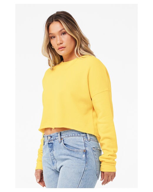 Bella + Canvas® Ladies Cropped Fleece Crew