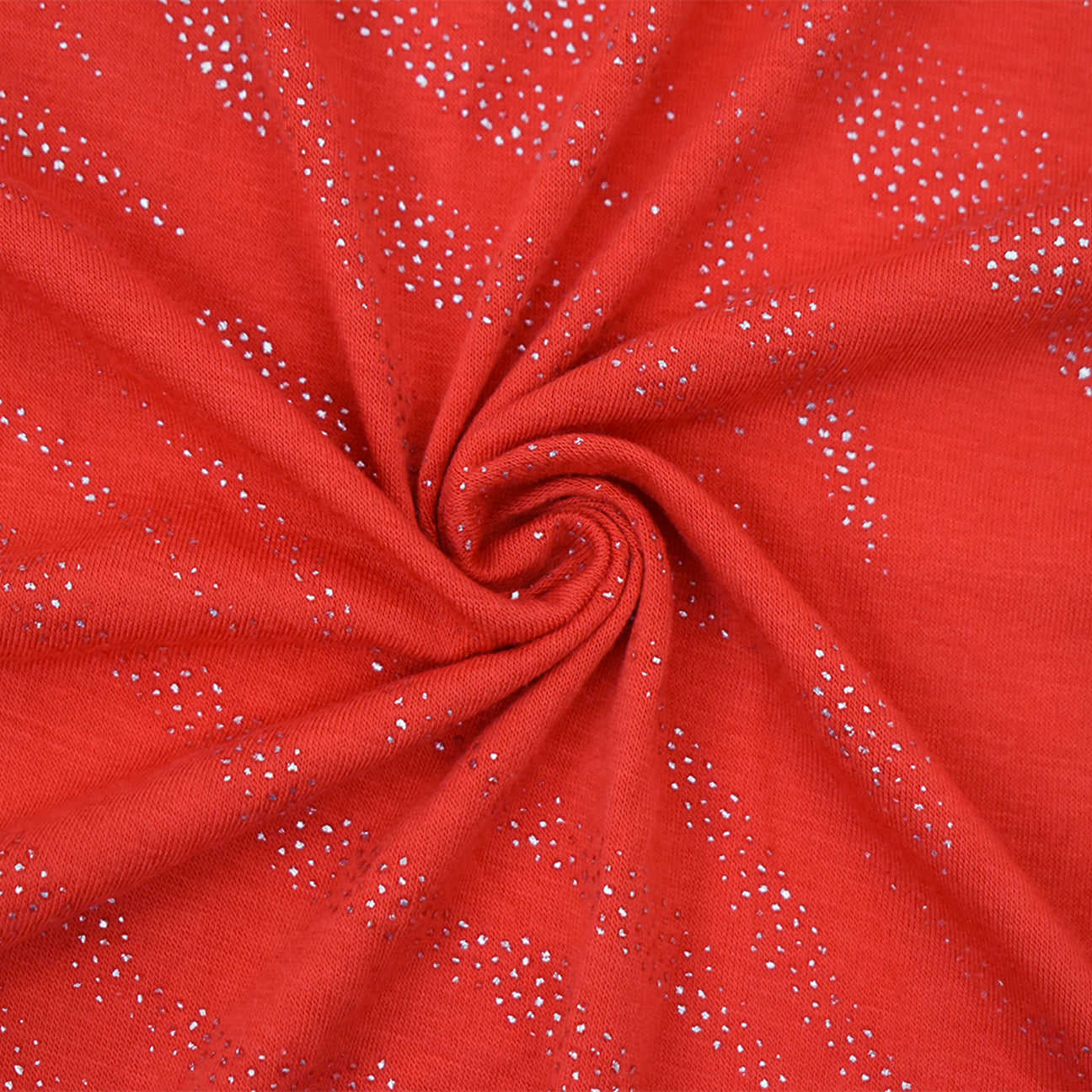 1 Yard Orange Silver Poly Rayon Stretch Sparkle Metallic Jersey Knit Fabric For Apparel Crafts 59 Inches Width