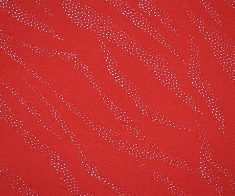 1 Yard Orange Silver Poly Rayon Stretch Sparkle Metallic Jersey Knit Fabric For Apparel Crafts 59 Inches Width