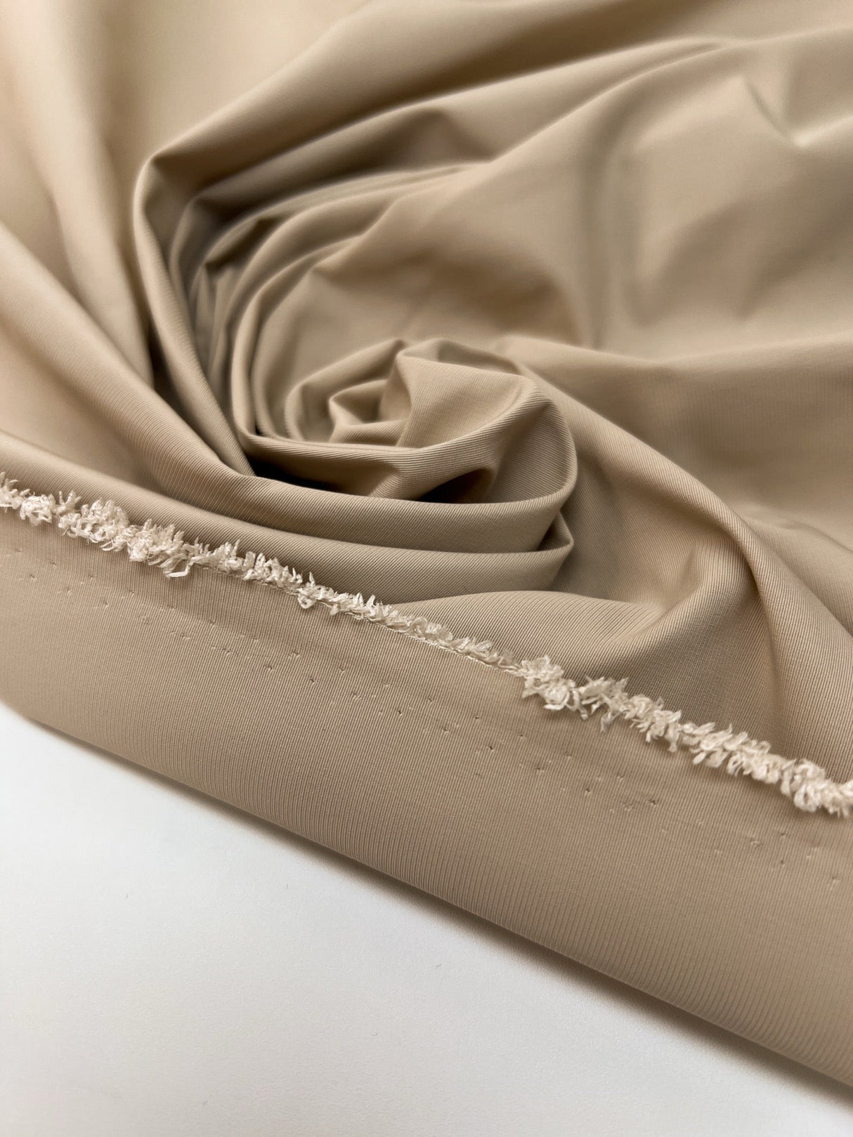 Beige Water-Repellent Polyester Fabric
