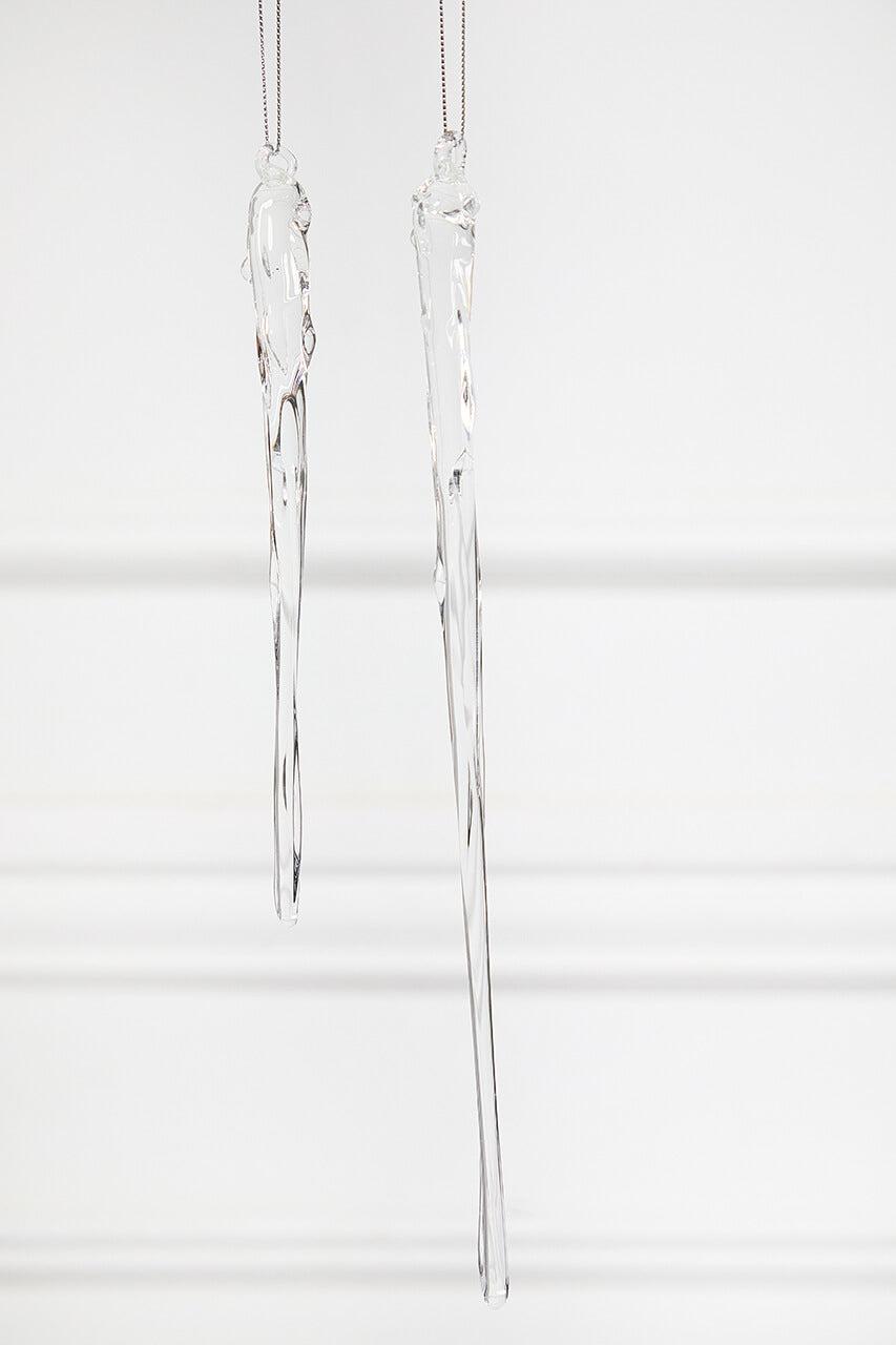 Glass Icicle Ornament
