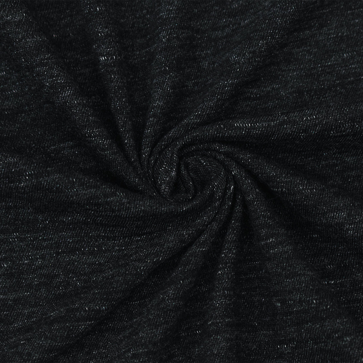 1 Yard Black Gray Cotton Poly Stretch Spandex Slub Jersey Knit Fabric For Apparel Crafts 58 Inches Width